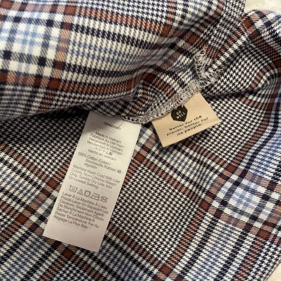 Madewell NWT Women's Westlake Plaid Shirt, size XL - Picture 8 of 9